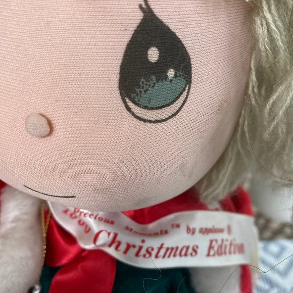 PRECIOUS MOMENTS CHRISTMAS DOLL 14" VINTAGE 1990 - Picture 5 of 8